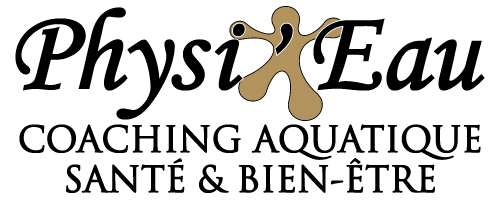 Logo physieau coaching aquatique et bien-être piscine la rochelle puilboreau 17 noir