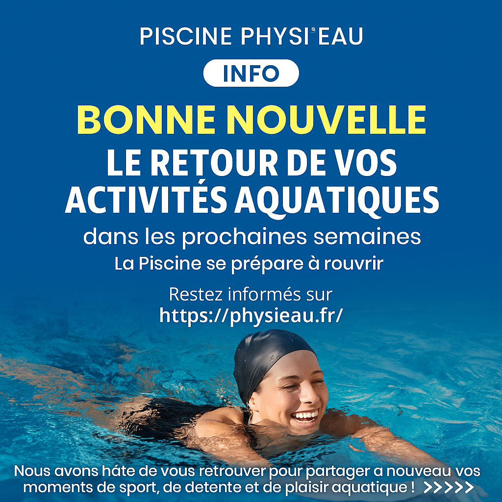 Offre d'emploi 2025 piscine Physieau La Rochelle Puilboreau