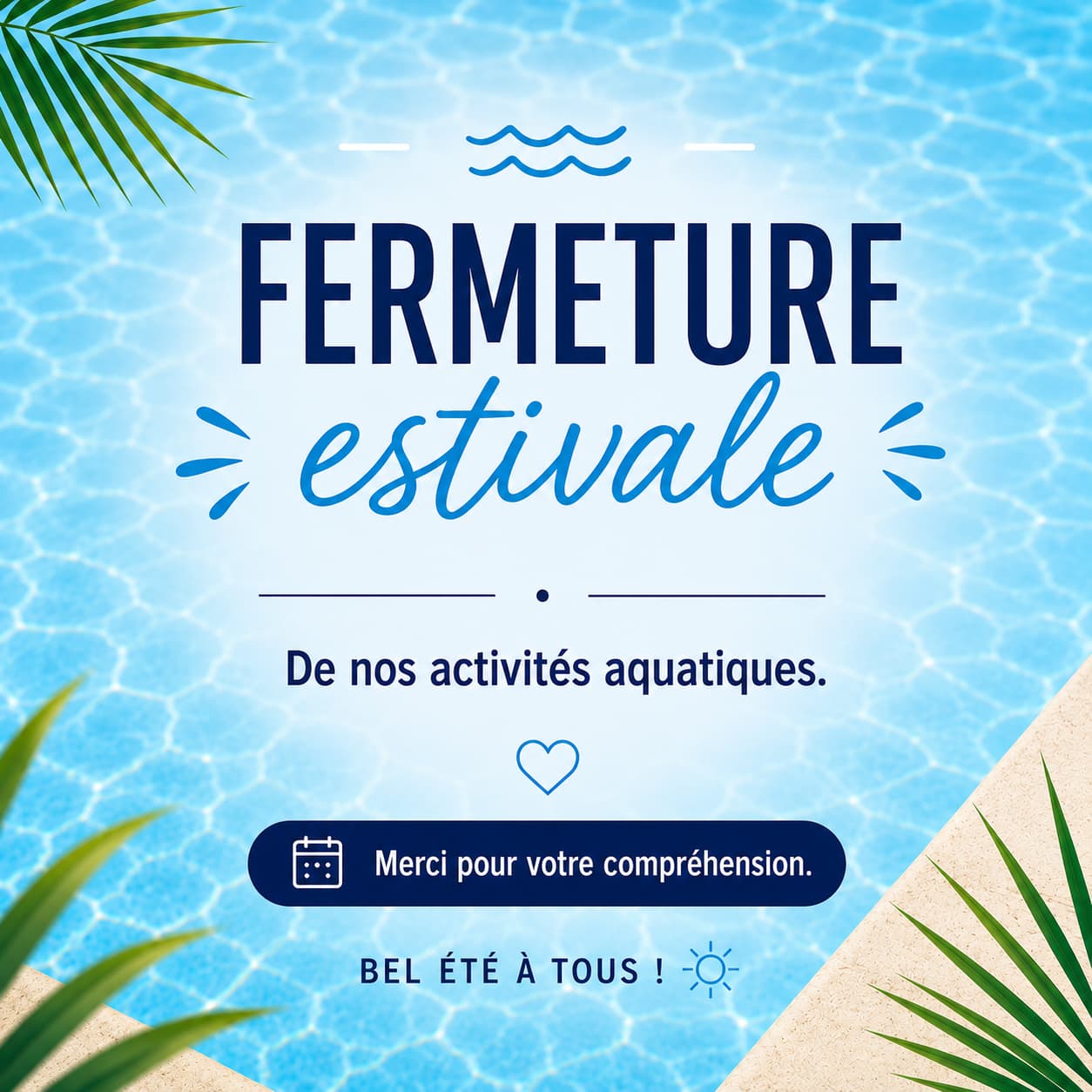 Offre d'emploi 2025 piscine Physieau La Rochelle Puilboreau